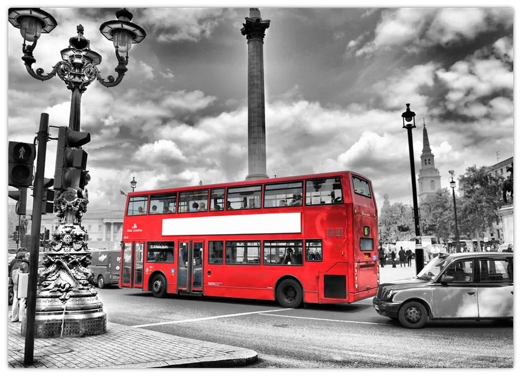 Sklenený obraz - Trafalgar Square (70x50 cm)