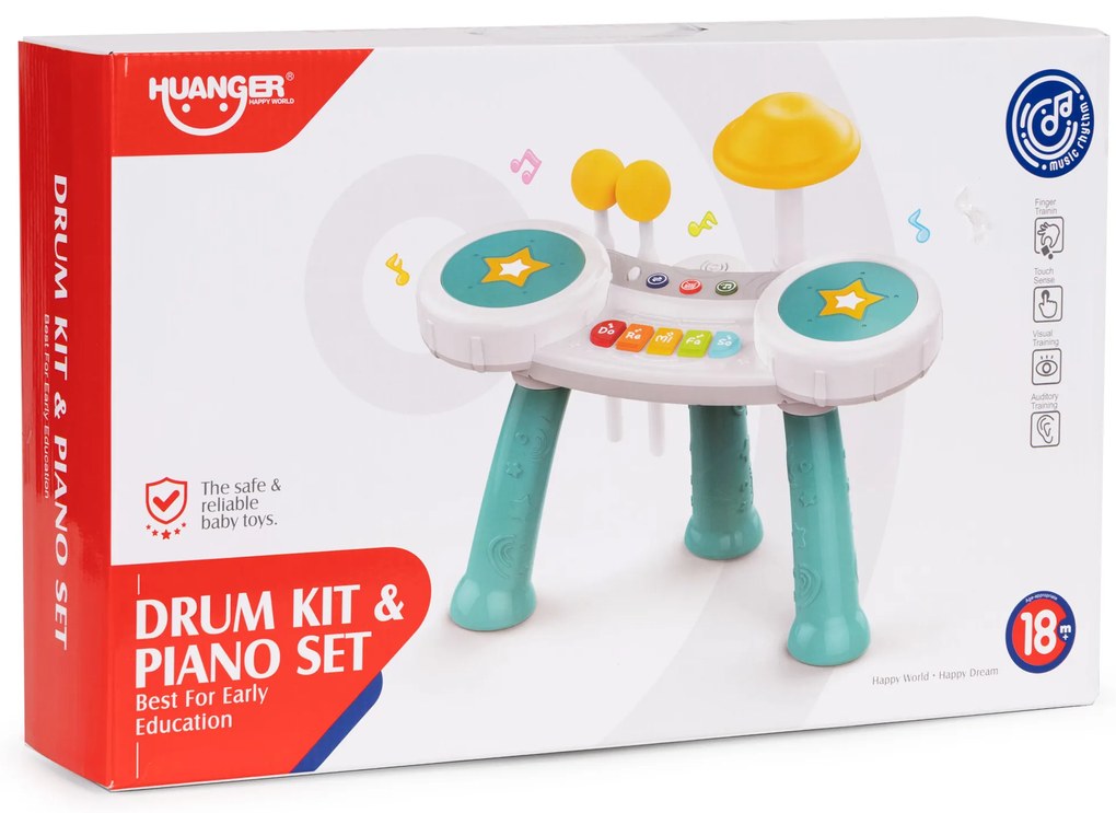 WELLHOX Bubón a klavír pre deti - hračka 2v1