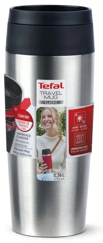 Cestovný hrnček v striebornej farbe 360 ml – Tefal