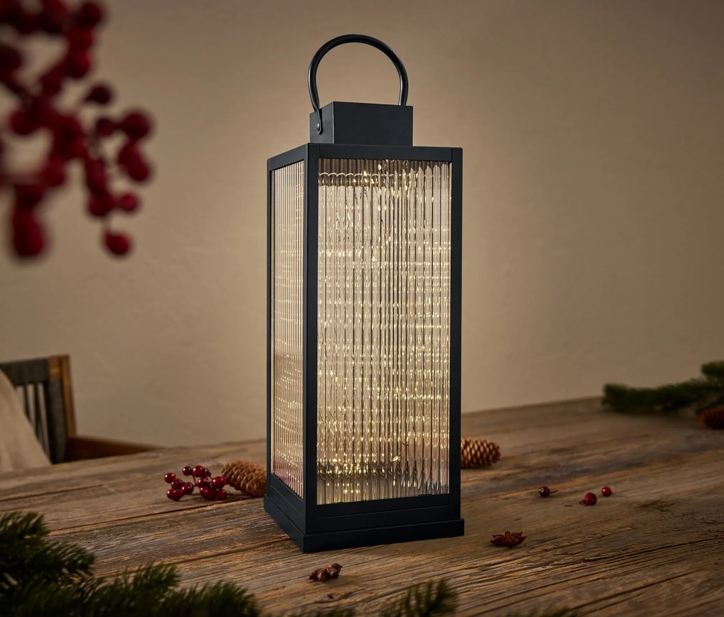 Dekoračný lampáš s LED, veľký