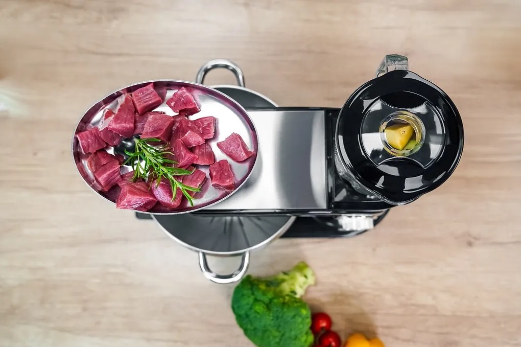 Celokovový kuchynský robot BestBerg BBR-20S / 2500 W / 10 l / 12 rýchlostí