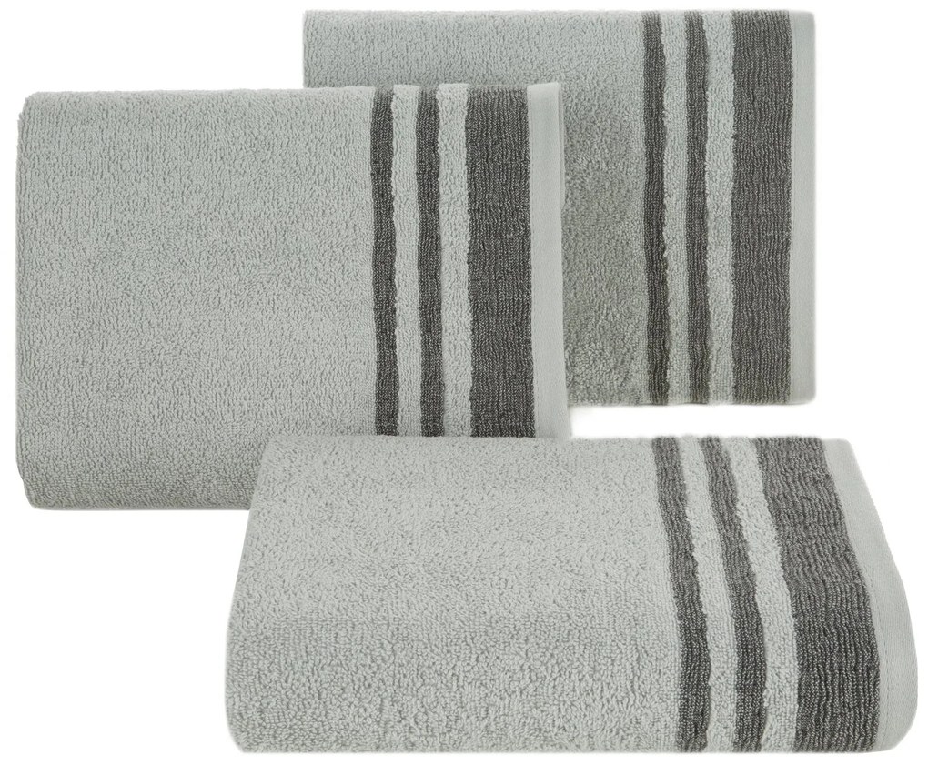 BAVLNENÝ UTERÁK MERY (04) 50 X 90 CM STRIEBORNÝ