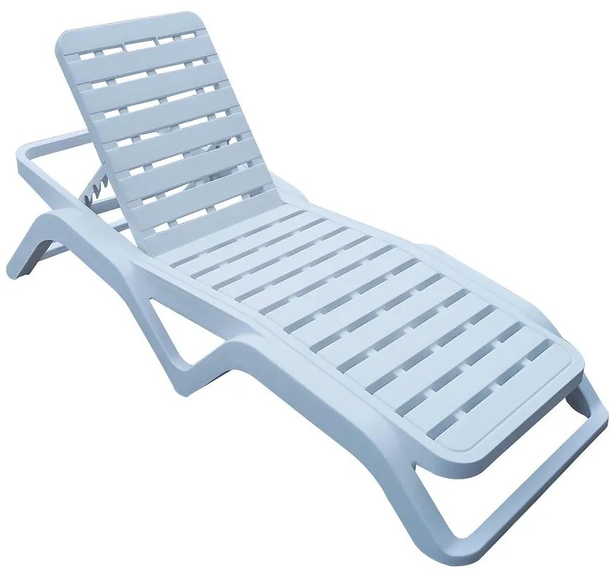 Záhradné ležadlo Scirocco biele