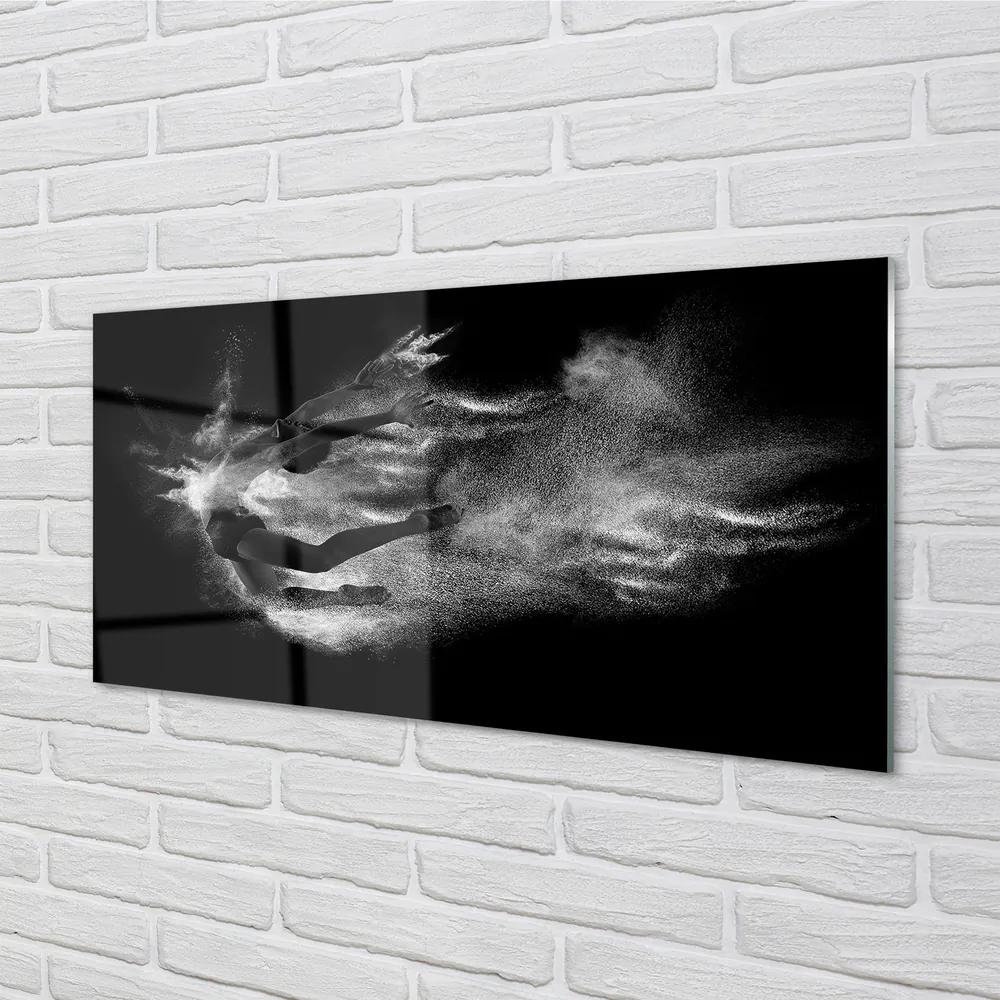 Obraz plexi Žena baletné dymové šedé pozadie 140x70 cm