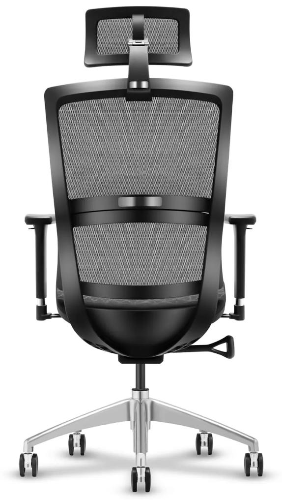 Kancelárska stolička s opierkou - max.150 kg | sivá