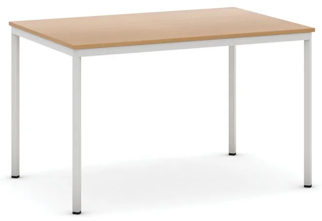 Jedálenský stôl, 1200 x 800 mm, sivá podnož, buk