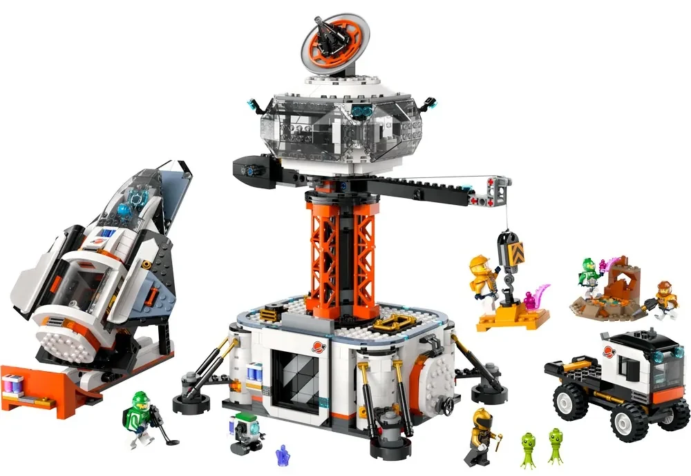 LEGO Vesmírna základňa a štartovacia plošina pre raketu