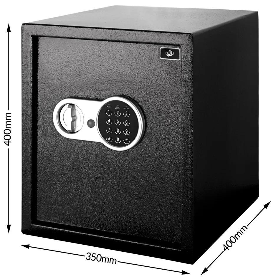 InternetovaZahrada - Bezpečnostný trezor Defer Plus - 35x40x40cm čierny