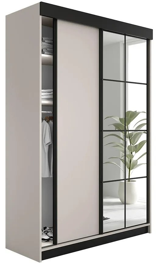 Skriňa Lamaro 138 Kašmír + Čierne vložky