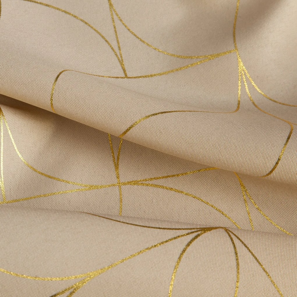 ZÁVES NA KRÚŽKOCH EVI 140X250 CM BÉŽOVÁ