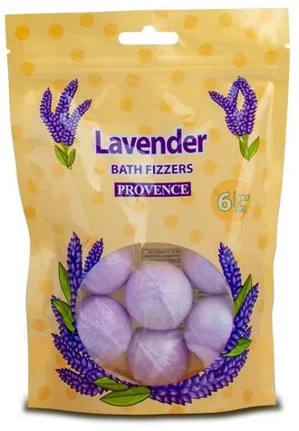Provence Šumivá bomba do kúpeľa Levanduľa, 6 ks