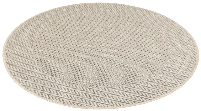 Koberec Flex 19242/P01 rybia kosť, béžový / krémový kruh