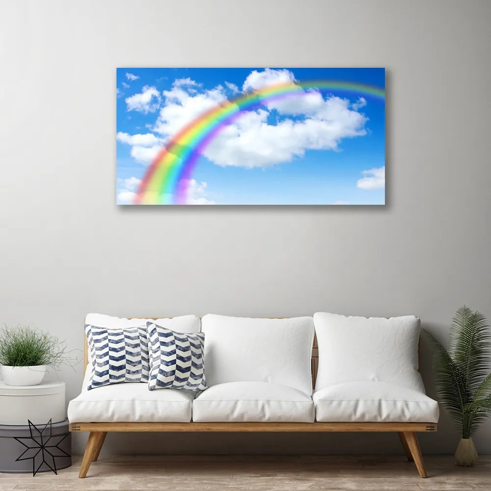 Obraz na plátne Dúha nebo mraky príroda 140x70 cm