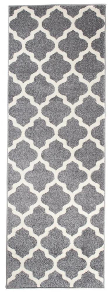 Kusový koberec Berda sivý atyp, Velikosti 80x200cm