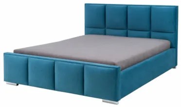 Posteľ FABRIZZIO SQUERE P 160 x 200, s roštom, s úložným priestorom