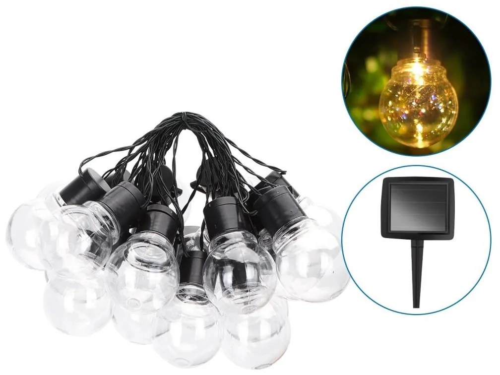 Aigostar B.V. Aigostar - LED Solárna reťaz 20xLED/5,8m IP44 teplá biela AI0082
