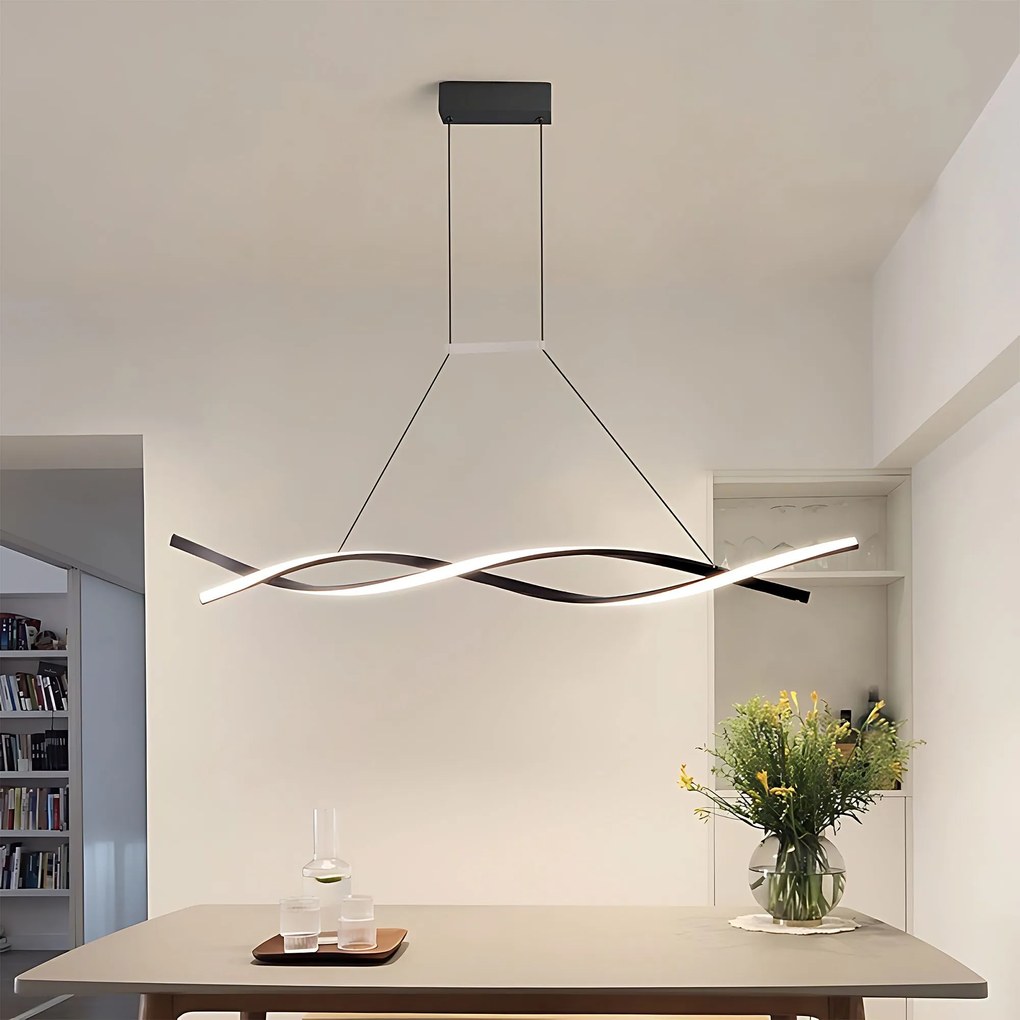 Toolight Toolight, LED závesné osvetlenie 120cm, 46W, 3000K, 2000lm, LHJ020-CP, čierna, OSW-50046