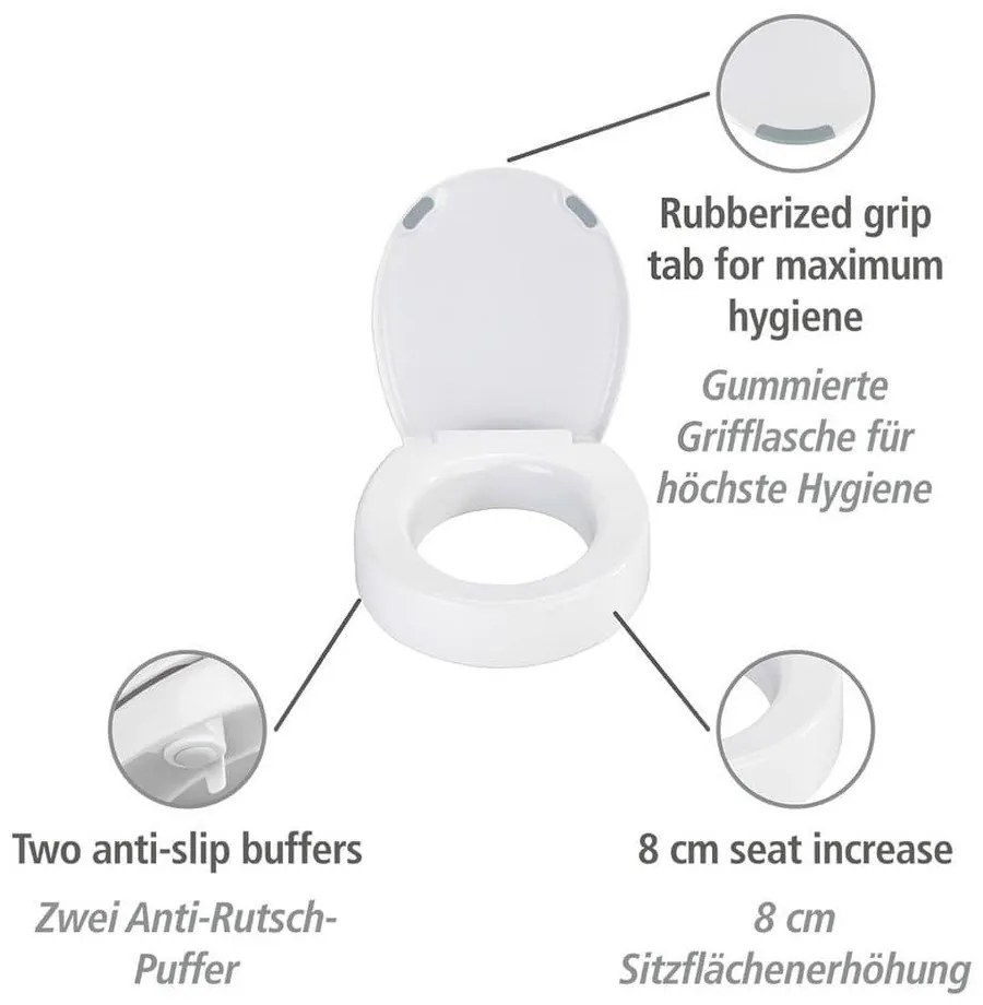 Biele WC sedadlo Wenko Secura Comfort