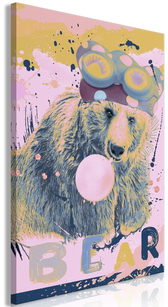 Artgeist Obraz - Teddy Bear and Balloon (1 Part) Vertical Veľkosť: 40x60, Verzia: Premium Print