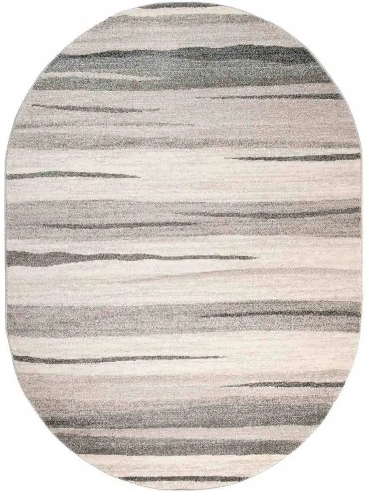 Kusový koberec Zeus béžový ovál, Velikosti 140x190cm
