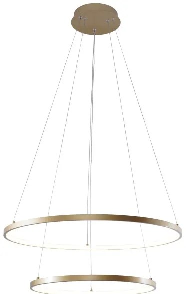 Zuma Line 18140GD-2 - LED Luster na lanku BRENO LED/50W/230V 3000/4000/6000K