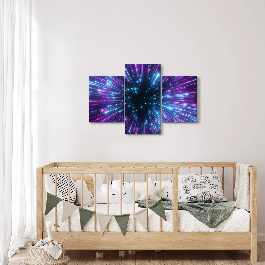 Obraz - Neónový priestor (90x60 cm)