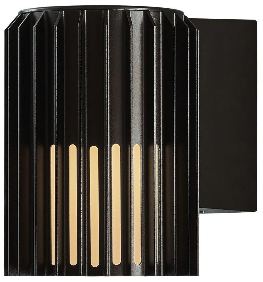 Nordlux Čierne fasádne svietidlo Aludra 16 Seaside pre žiarovku E27 2118011203