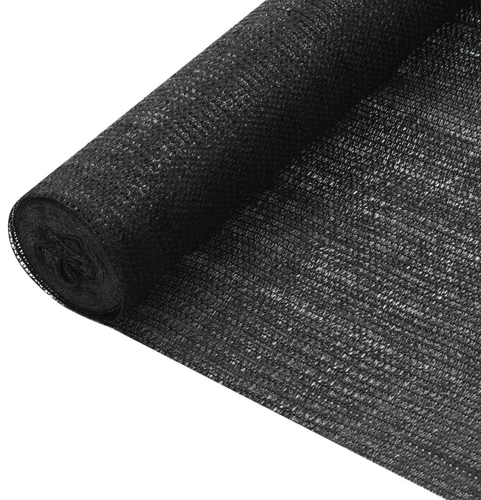 vidaXL Tieniaca sieť čierna 2x25 m HDPE 75 g/m²
