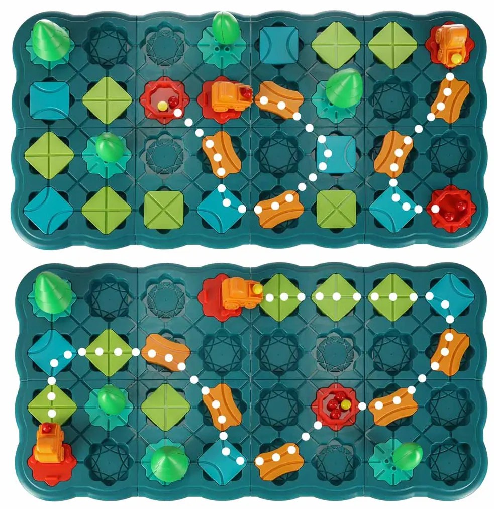 Puzzle stolová hra bludisko prekážková dráha 56 el.