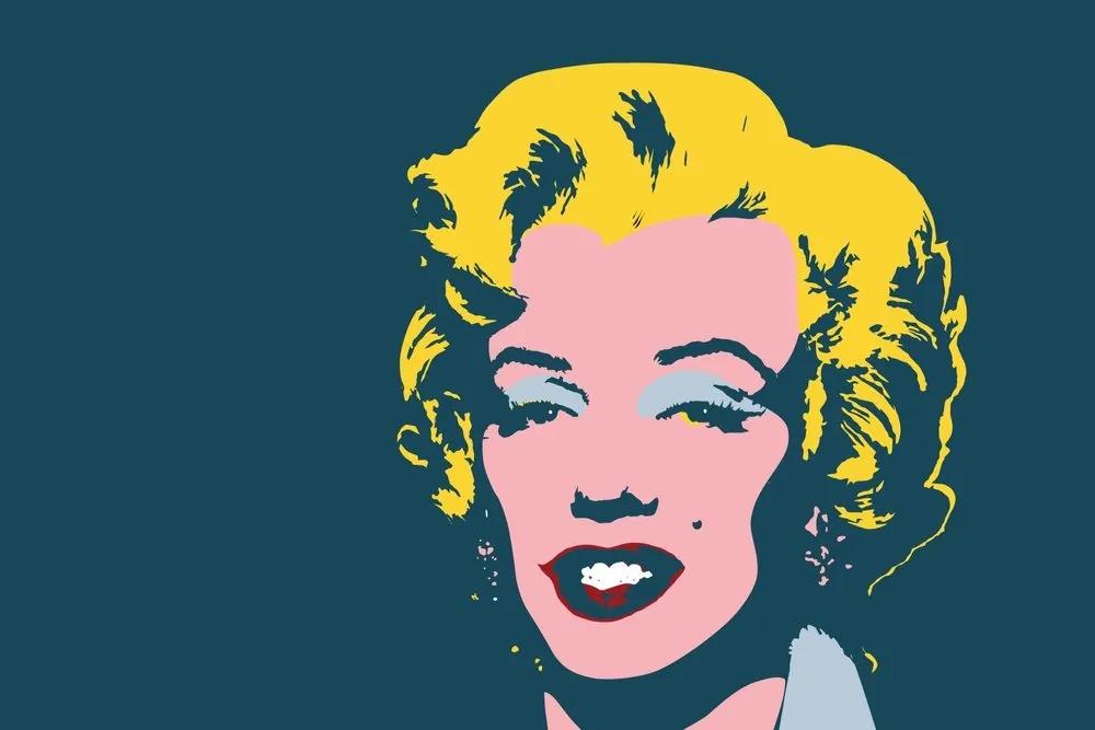 Tapeta Marilyn Monroe v pop art dizajne - 150x100
