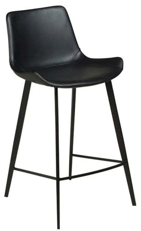Čierna koženková barová stolička DAN-FORM Denmark Hype