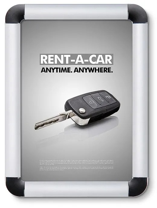 Jansen Display Plagátový kliprám A5, okrúhle rohy