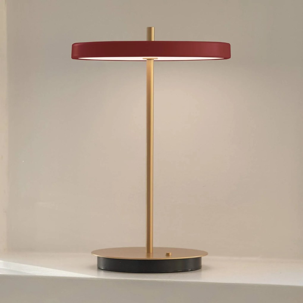 UMAGE Asteria Move stolová LED lampa, červená