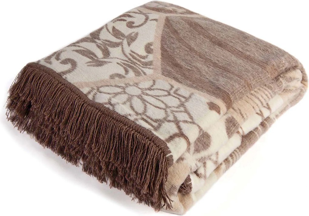 BAVLNENÁ DEKA RUSTIC 150X200 CM VZROVOVANÁ