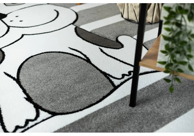 Dywany Łuszczów, Detský kusový koberec Petit Puppy grey, 180x270, šedá, detská izba