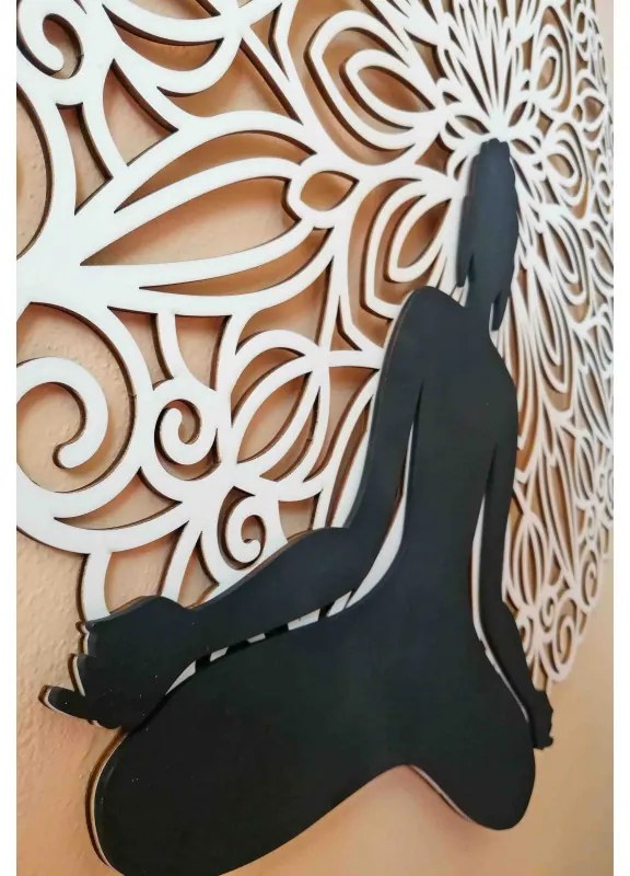 Mandala 3D obraz na stenu Buddha mandala farebné prevedenie I SENTOP PR0362 3D Paywood
