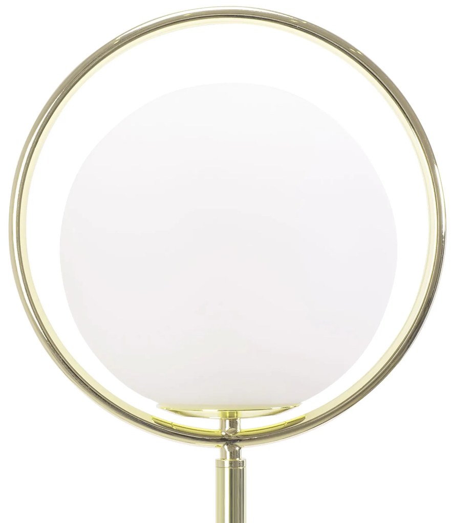 Toolight - Podlahová lampa APP927-1F, zlatá-biela, OSW-07009