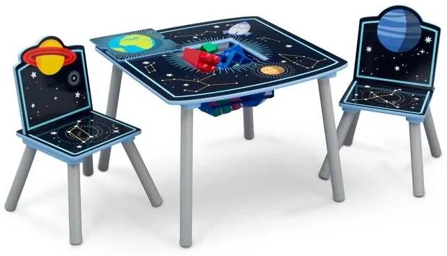 bHome Detský stôl s stoličkami Vesmír