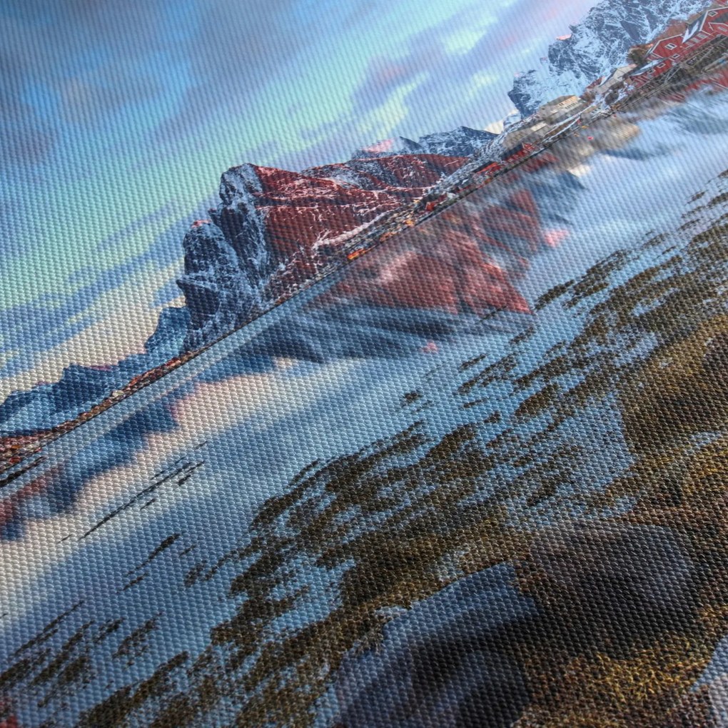 Obraz - Východ slnka nad Reine (120x50 cm)