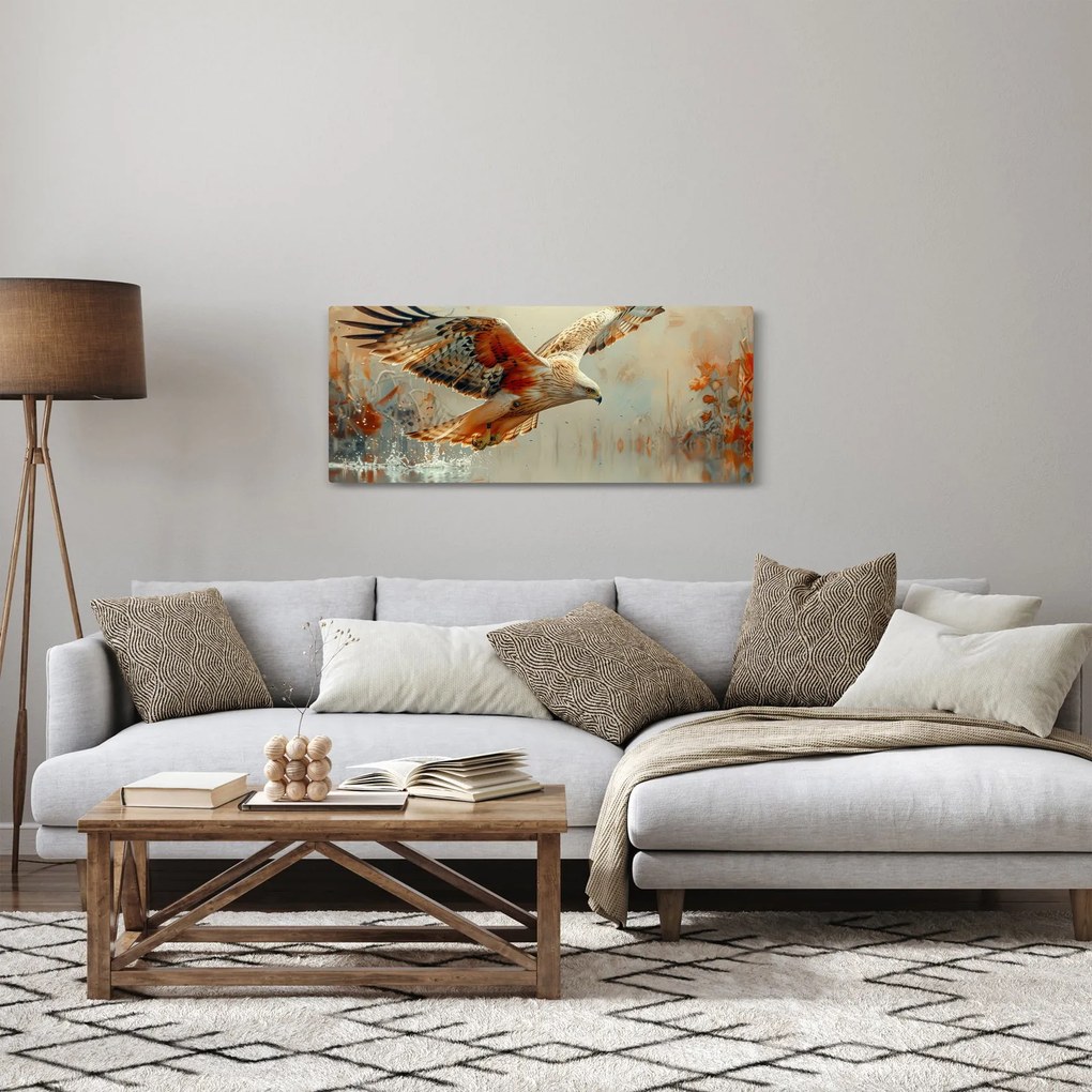 Obraz - Dravý vták (120x50 cm)