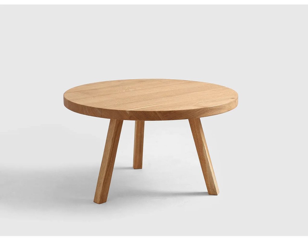 Hnedý Konferenční stolík Treben 40 cm 40 × 40 × 10 cm CUSTOMFORM