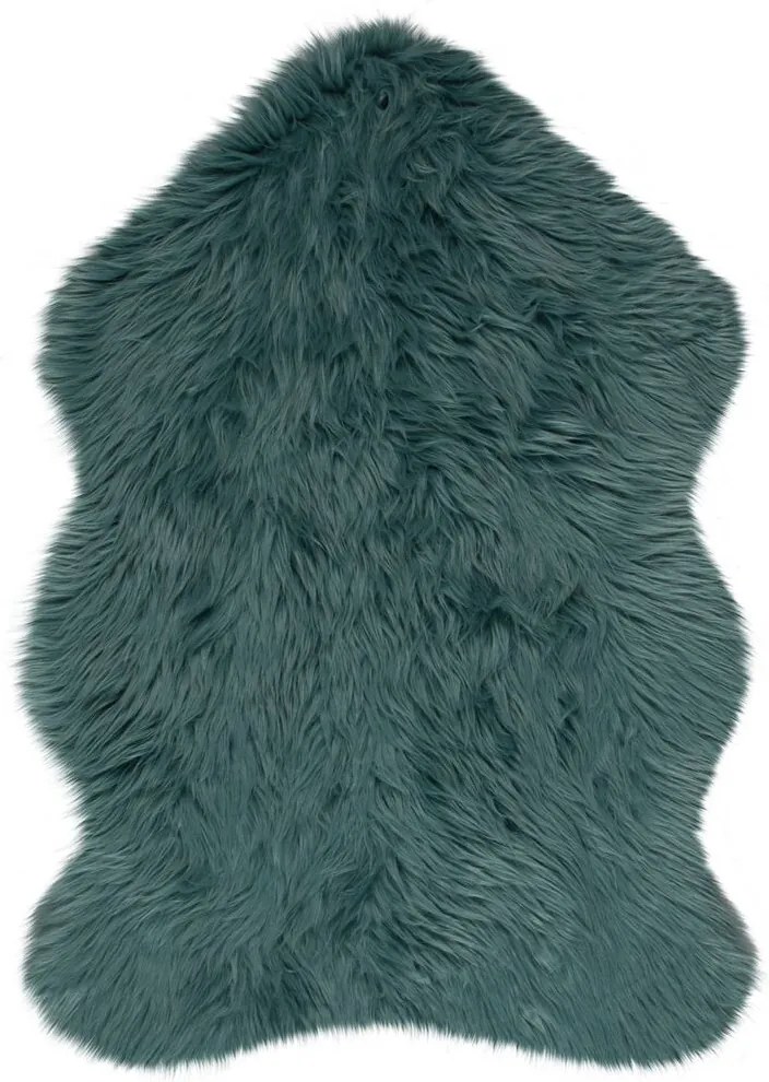 Flair Rugs koberce Kusový koberec Faux Fur Sheepskin Teal - 60x180 cm