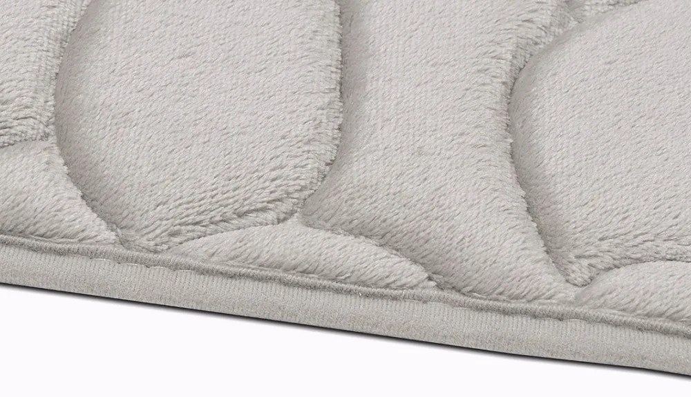 Protišmyková kúpeľňová predložka 3D 133 sand, 50x80, šedá, kúpeľňa, BO-MA