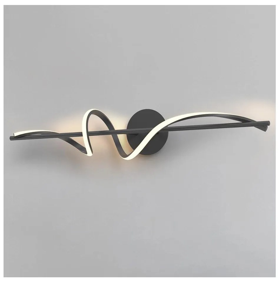 ONLI - LED Nástenné svietidlo TWIST LED/25W/230V 4000K čierna