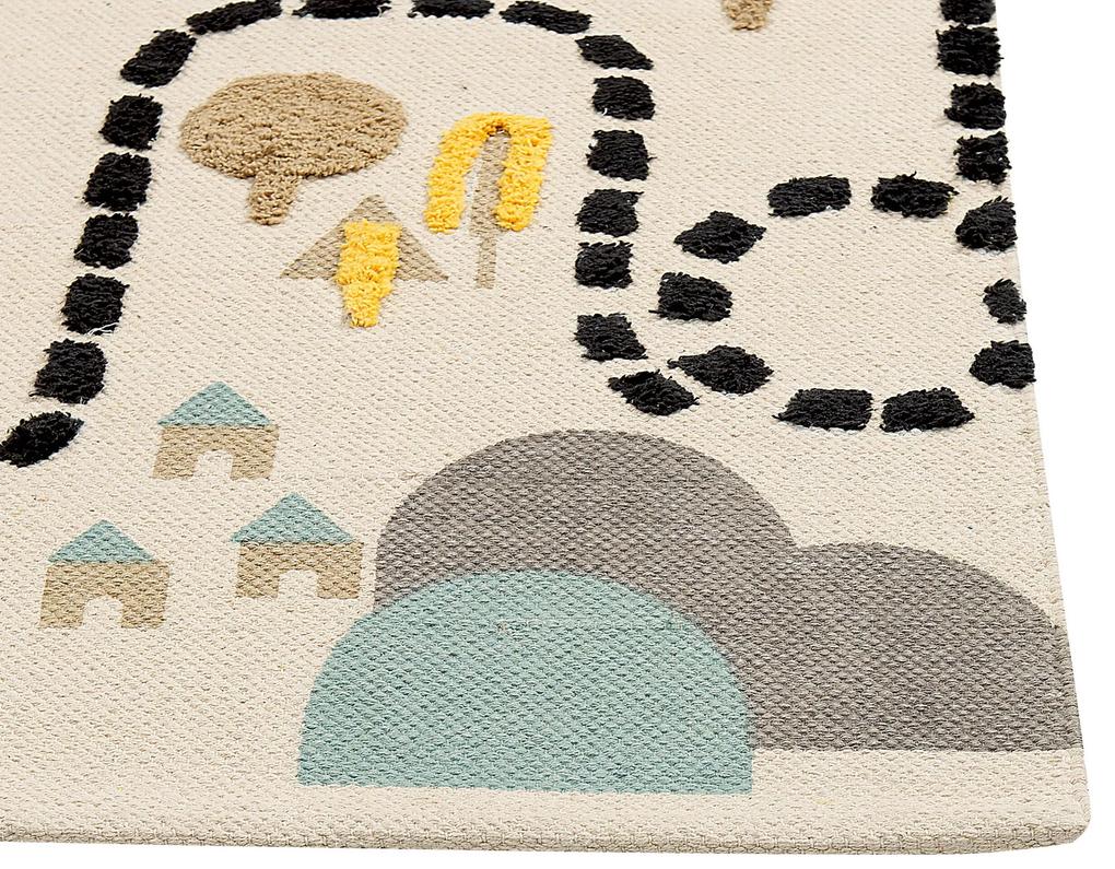 Detský bavlnený koberec 80 x 150 cm viacfarebný SAZAK Beliani