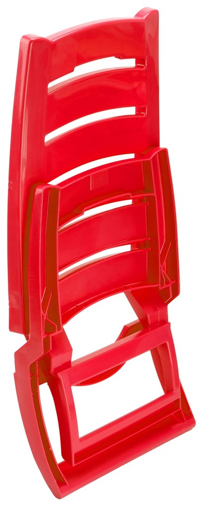 Plážové křeslo Tirreno červené