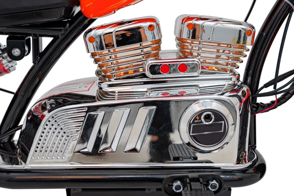 Ramiz Motocykel Chopper Warrior Oranžová