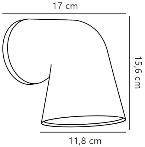 Nordlux - Vonkajšie nástenné svietidlo FRONT 1xGU10/28W/230V IP44 čierna
