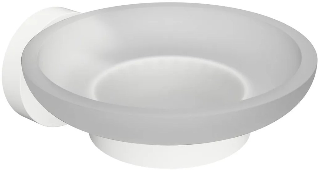 Sapho Sapho, X-ROUND WHITE mydeľnička sklenená, biela, XR803W