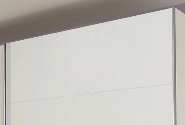 Šatníková skriňa Bert, 225 cm, biela